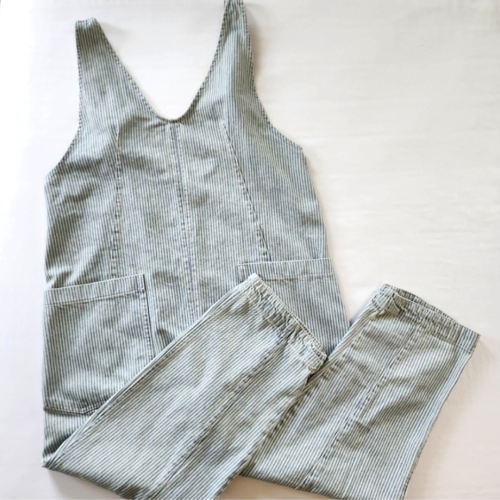 High Roller Striped Denim Jumpsuit